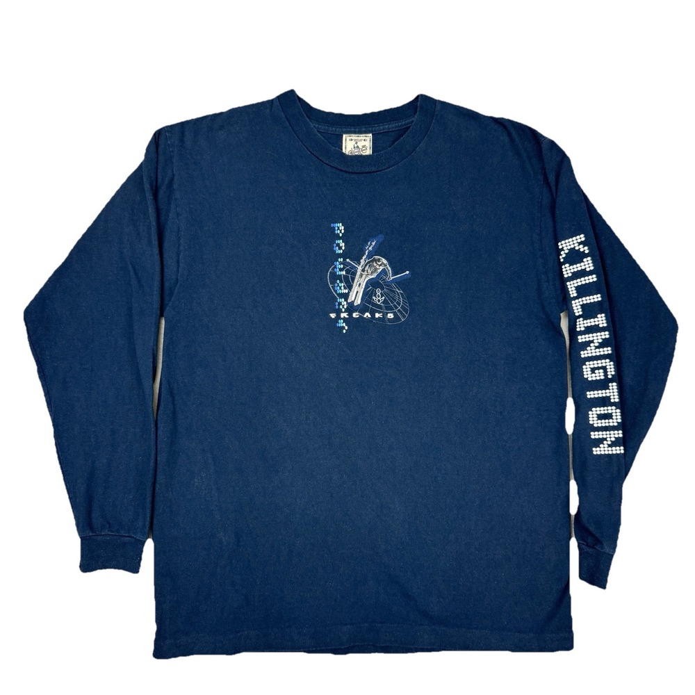 Vintage 80s/90s Powder Freak Long Sleeve Tshirt Size Large Killington Skiing USA